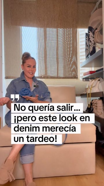 No quería salir… pero me vestí y hasta se me olvidó por qué quería quedarme en casa. 😂💙 #patriciadiazpd #pdlovers #medellin #zapatos #mujeres
Total look en denim para tardear con mis amigas: sobre Origen en denim, flor en denim y mocasines para caminar cómoda y disfrutar sin afán.
El denim es ese básico de armario que siempre encuentra cómo acompañarnos. Hoy lo llevo con detalles que hacen muy mío este look.
Un café, una buena conversación… ¡y qué bueno que salí!
¿También les pasa que les cuesta salir y después no se quieren devolver? ✨