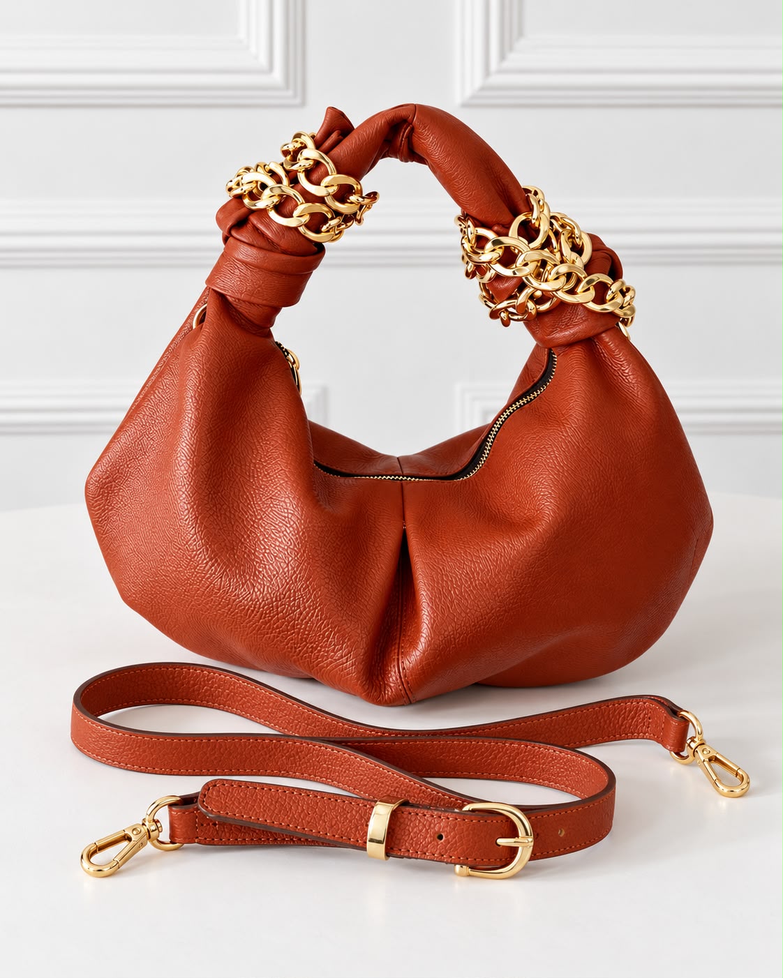 Bolso Nudo de Amor Terracota - Imagen 6