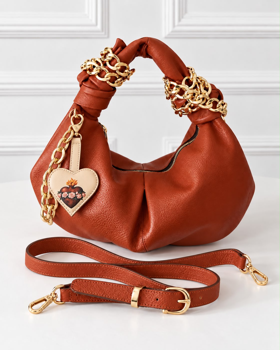 Bolso Nudo de Amor Terracota - Imagen 2